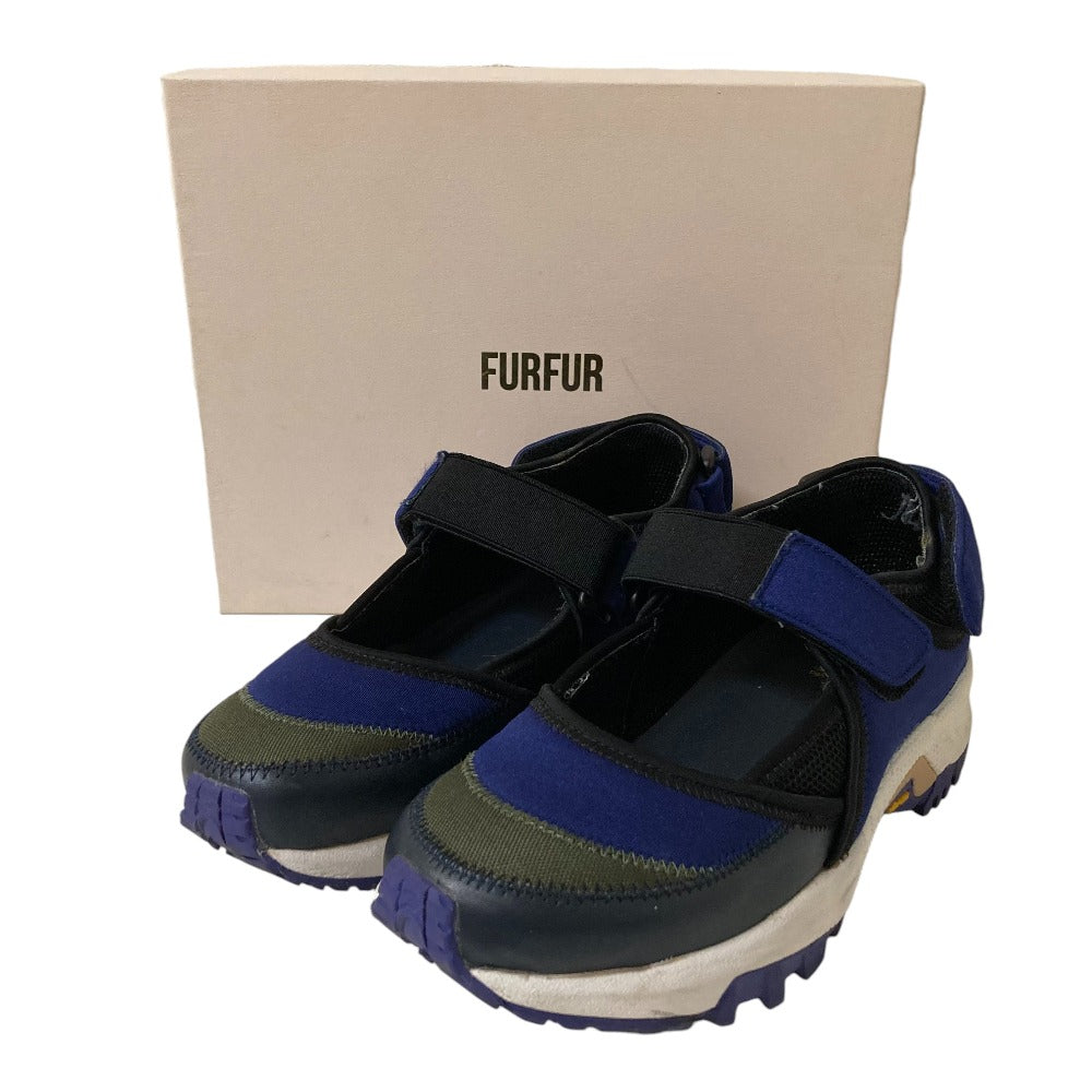 ファーファー ベルクロビブラムソールスニーカーサンダル