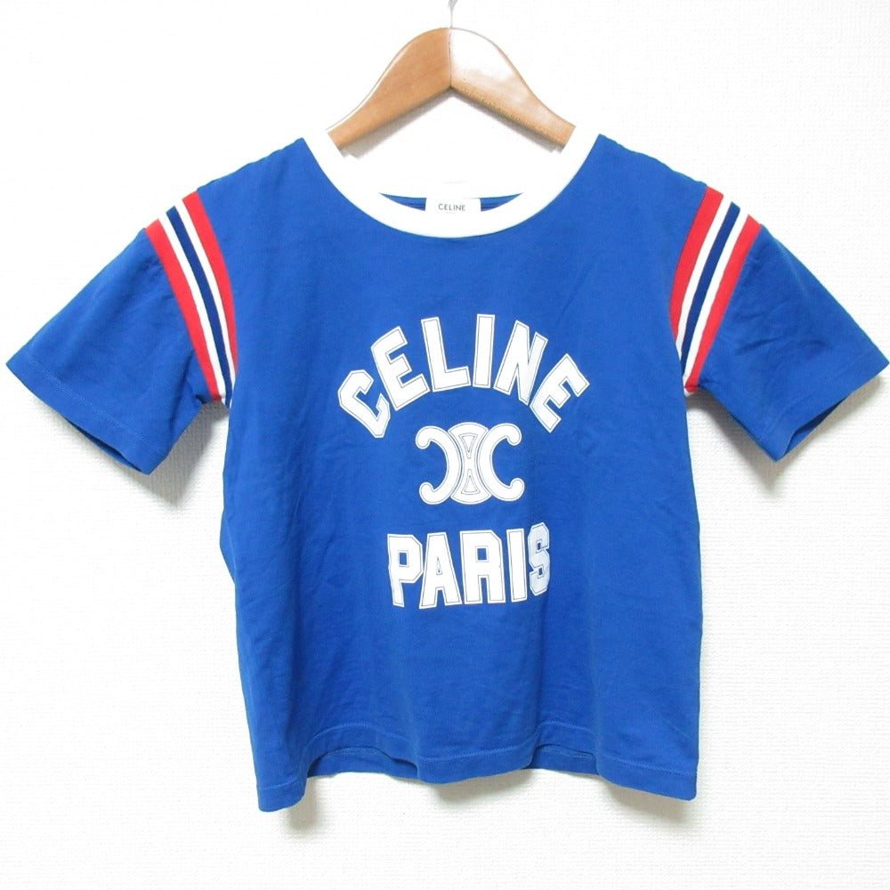セリーヌ トリオンフロゴ コットンTシャツ