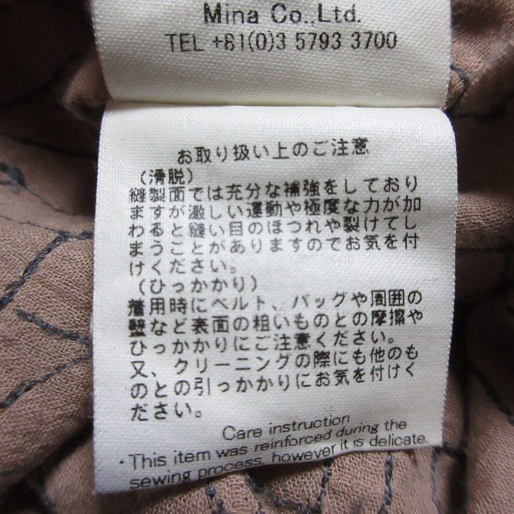 ミナペルホネン CUBE 刺繍ワンピース