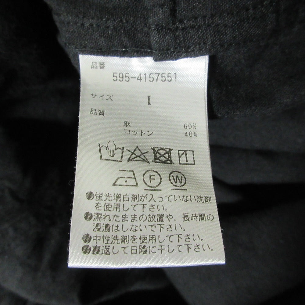 エムエイチエル LINEN COTTON PLAINWEAVE ロングシャツワンピース