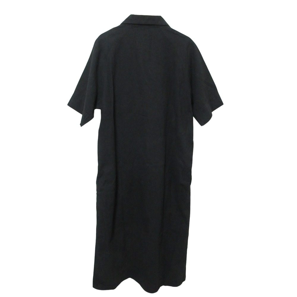 エムエイチエル LINEN COTTON PLAINWEAVE ロングシャツワンピース