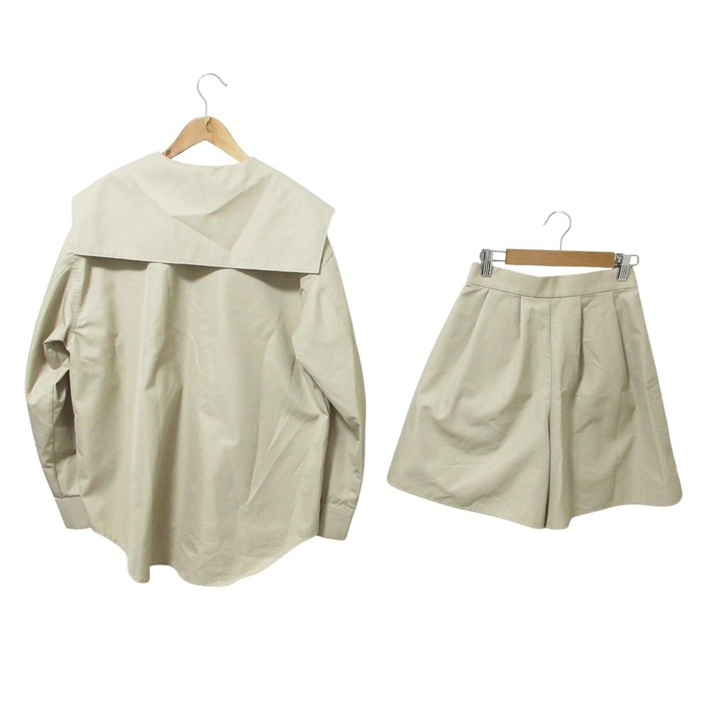ルシェルブルー シャツショートパンツセットアップ