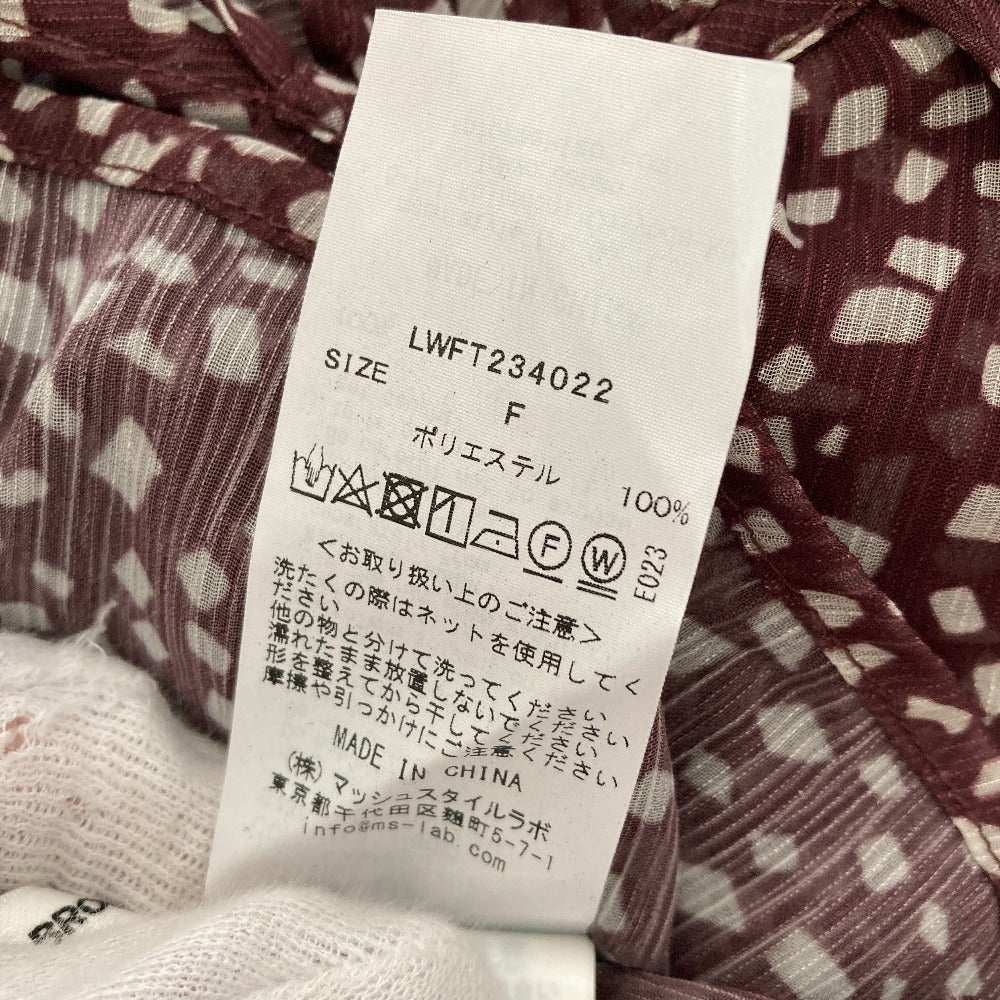 リリーブラウン フラグメントシアーパターンフリルトップス