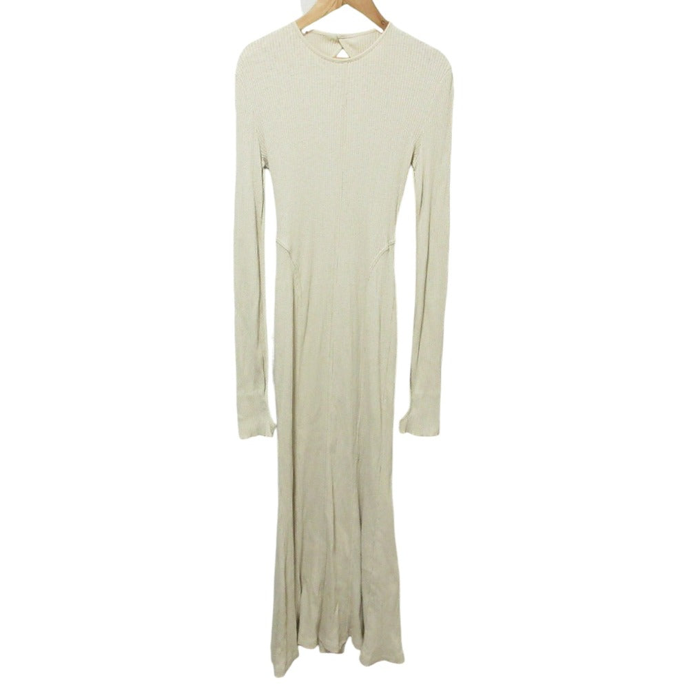 マメクロゴウチ Crew Neck Open Back Ribbed Jersey ワンピース