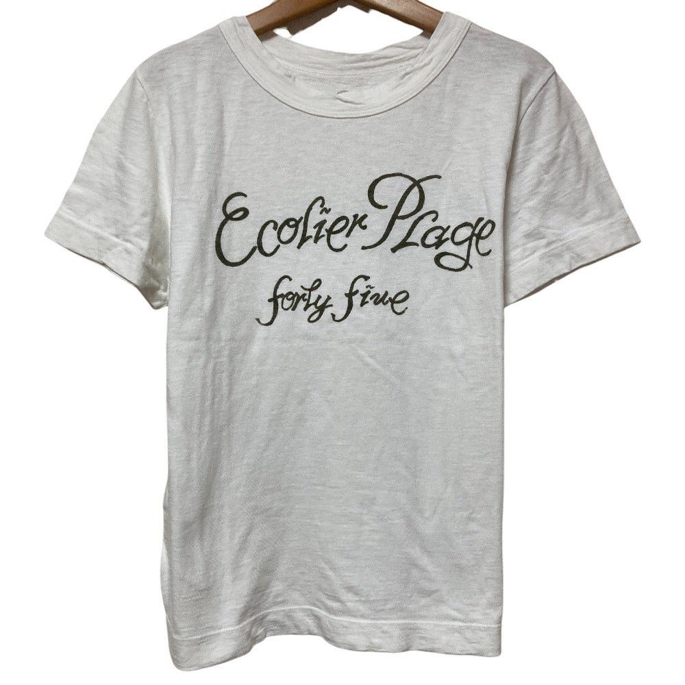 フォーティファイブアール メッセージプリントTシャツ