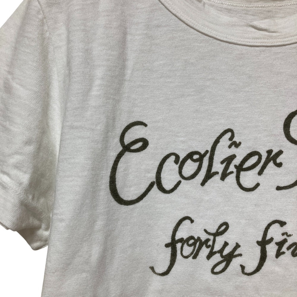 フォーティファイブアール メッセージプリントTシャツ