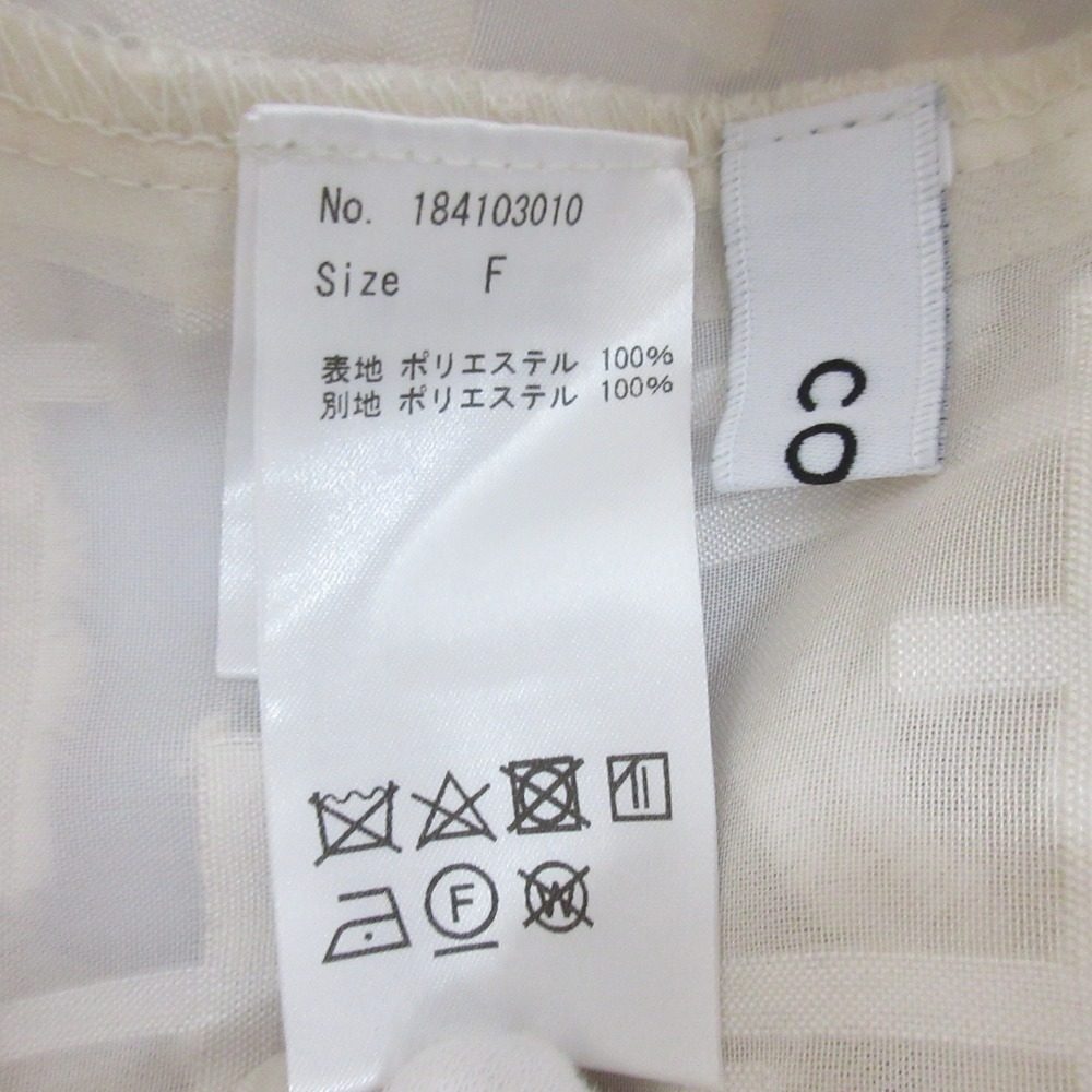 コエル スタンドカラーシアーブラウス