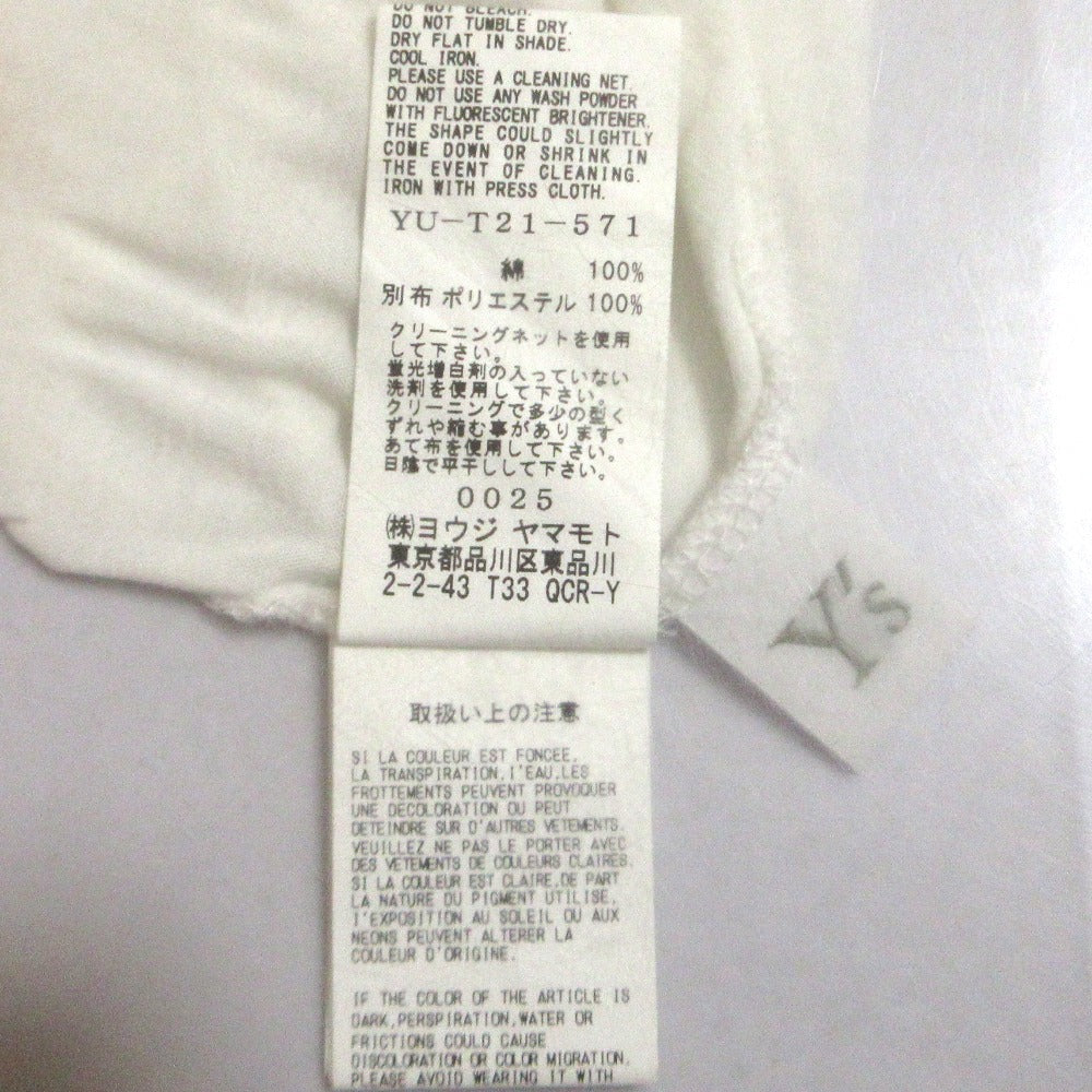 ヨウジヤマモト コットン切替スリーブカットソー
