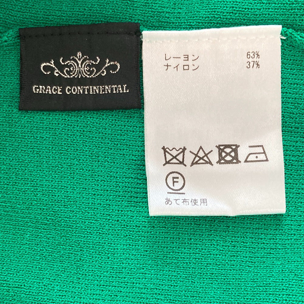 グレースコンチネンタル フラワーニットノースリーブカットソー