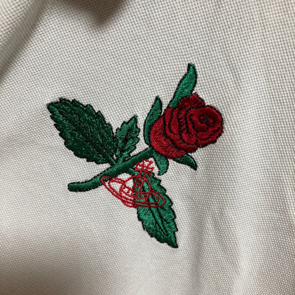 ヴィヴィアンウエストウッド バラ刺繍コットンワンピース