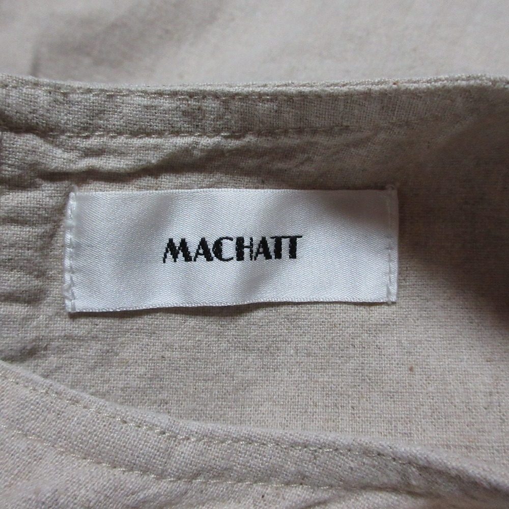 マチャット リネンコットンロングワンピース