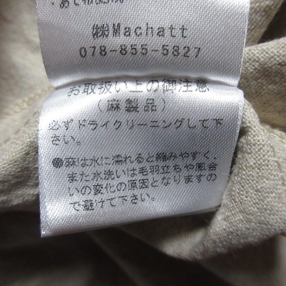 マチャット リネンコットンロングワンピース