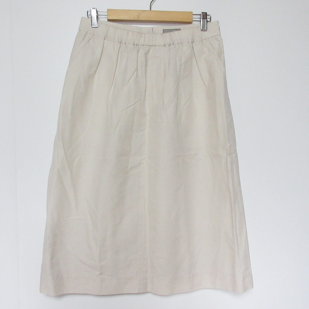 マーガレットハウエル PLAIN WEAVE COTTON LINEN スカート