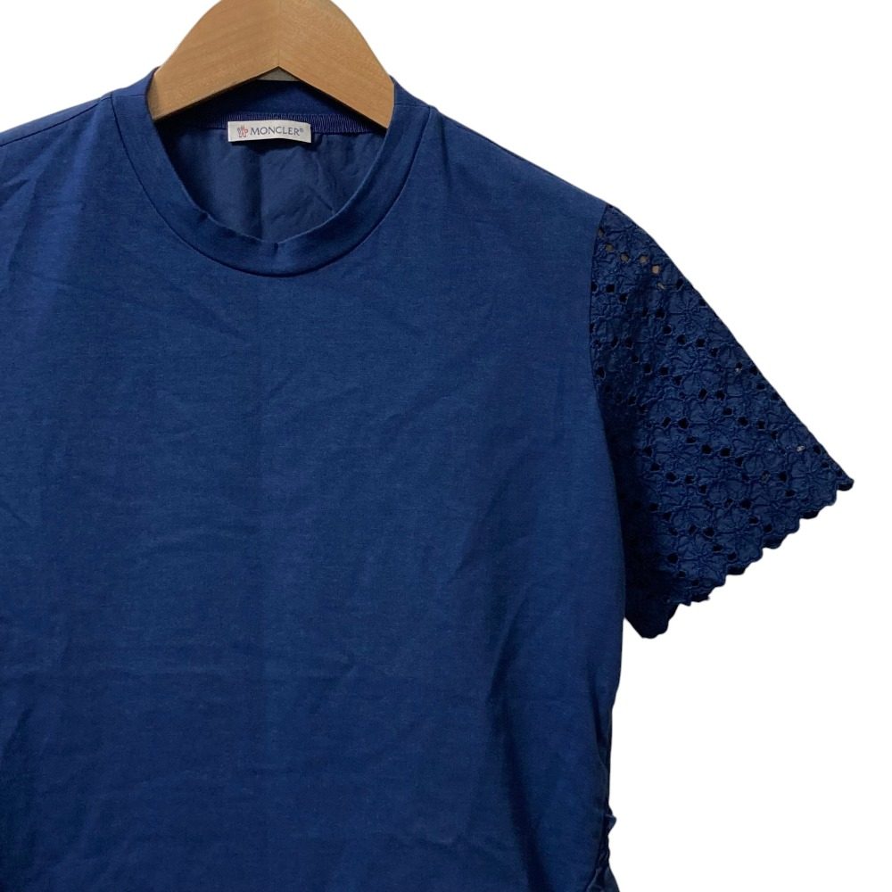 モンクレール MAGLIA GIRLOCOLLO レースVネックトップス