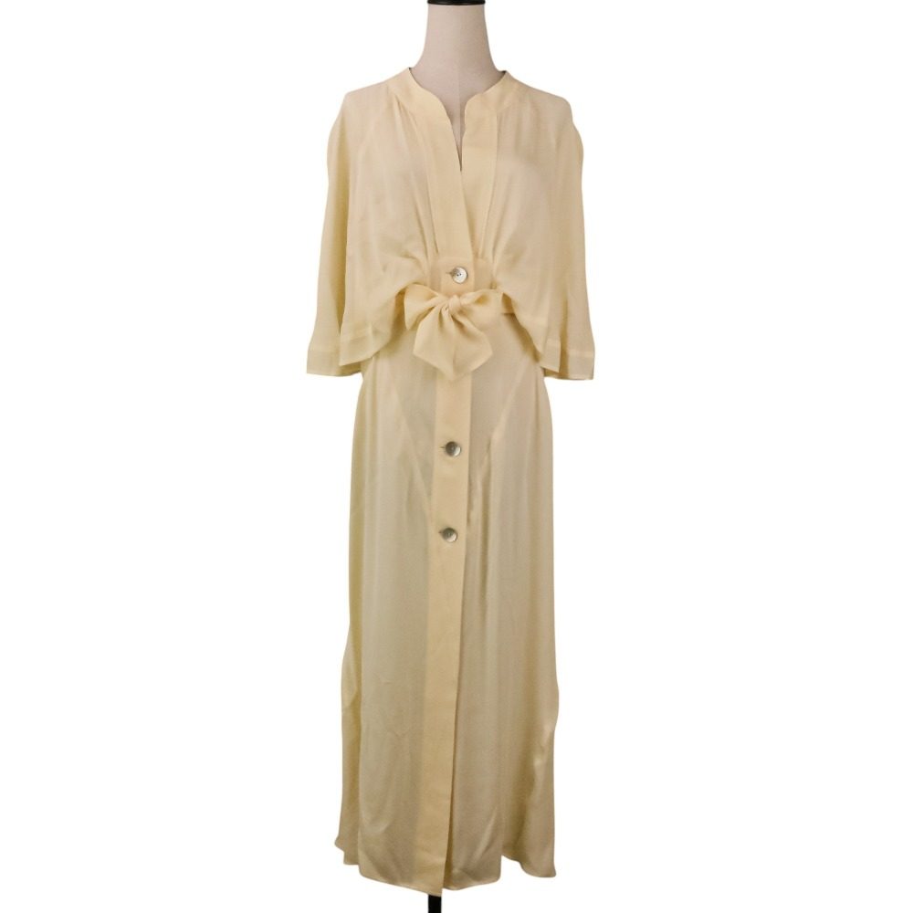 フォトコピュー HALVARI CAPE-SLEEVE SHIRT DRESS シルクワンピース
