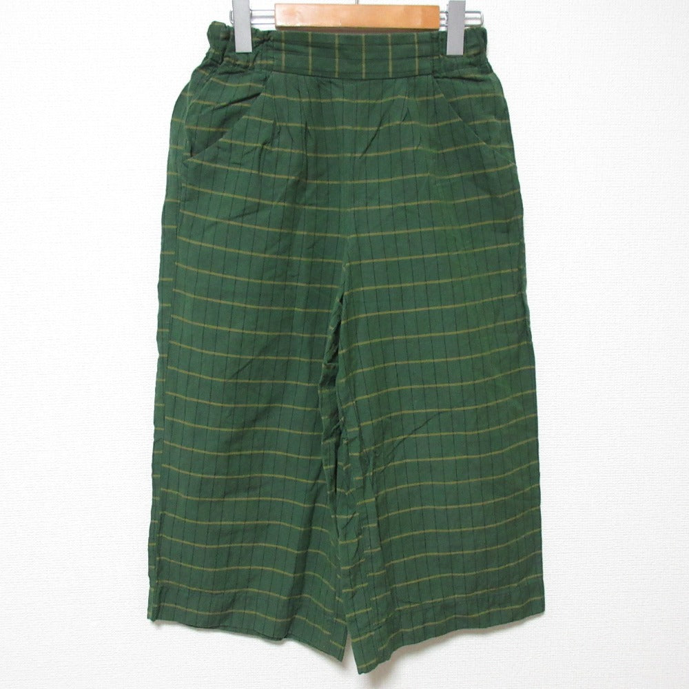 パラスパレス リネンブレンドクロップドワイドパンツ