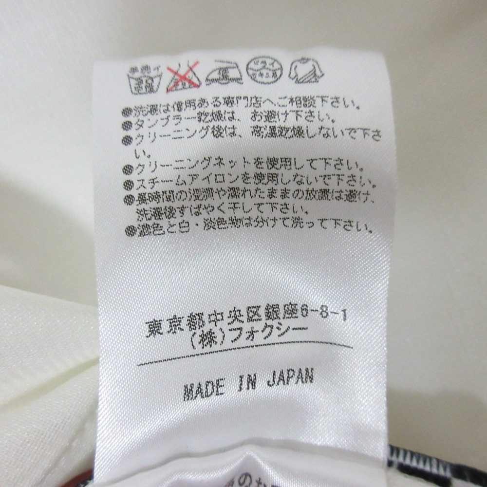 フォクシーニューヨーク コクーンノースリーブワンピース