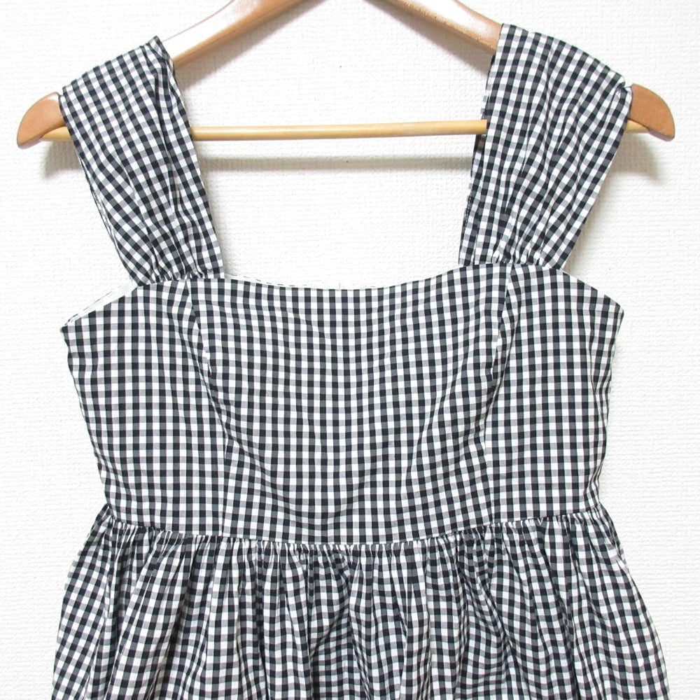 フォクシーニューヨーク EMPIRE CHECK ノースリーブブラウス