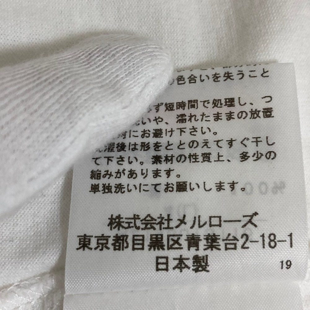 ピンクハウス 刺繍コットン半袖Tシャツ