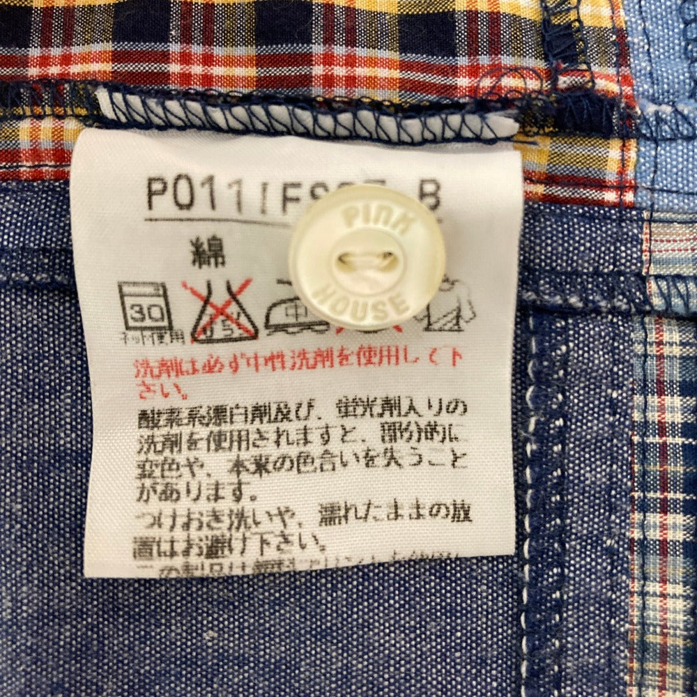 ピンクハウス パッチワークチェックロングスカート