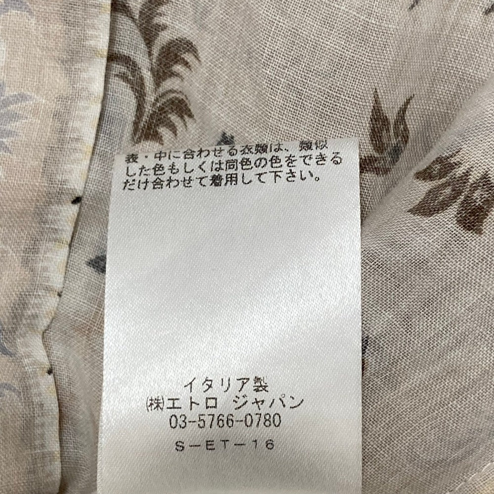 エトロ リネンロングスリーブシャツ