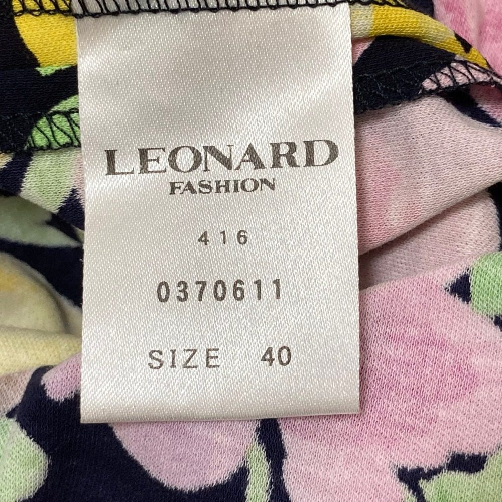 レオナールファッション フラワープリントワンピース
