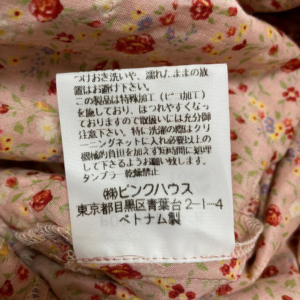 ピンクハウス フラワープリント段々ティアードチュニックブラウス
