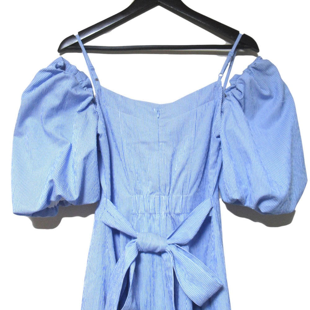 ハーリップトゥ Papillon Stripe Shirt Dress ワンピース