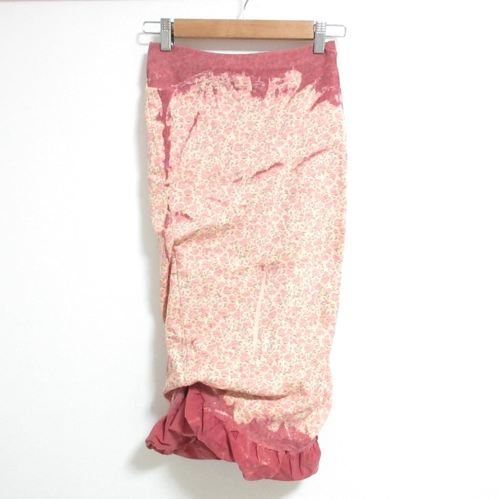 ディーゼル Treated double-layer skirt with puffy hem ニットスカート
