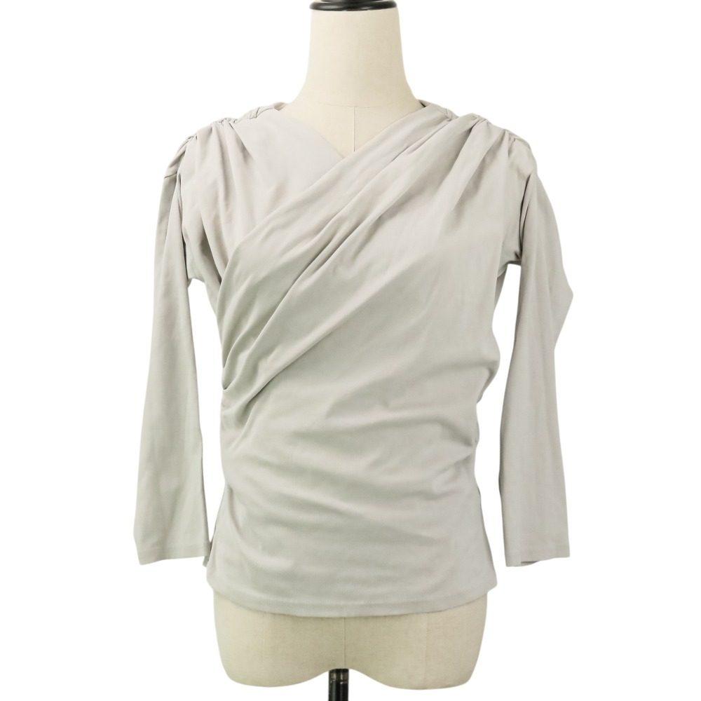 ハーリップトゥ Asymmetric Cotton-blend ジャージートップス