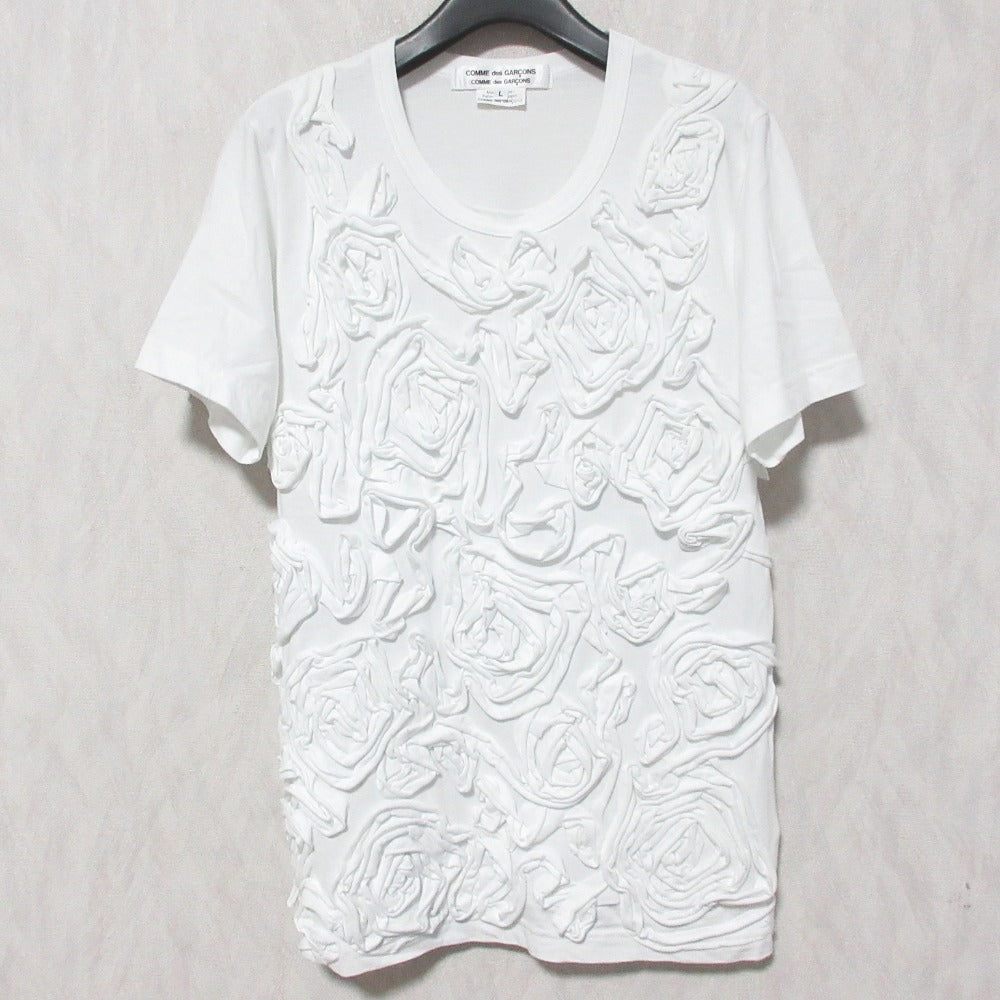 コムデギャルソン フラワーコサージュTシャツ