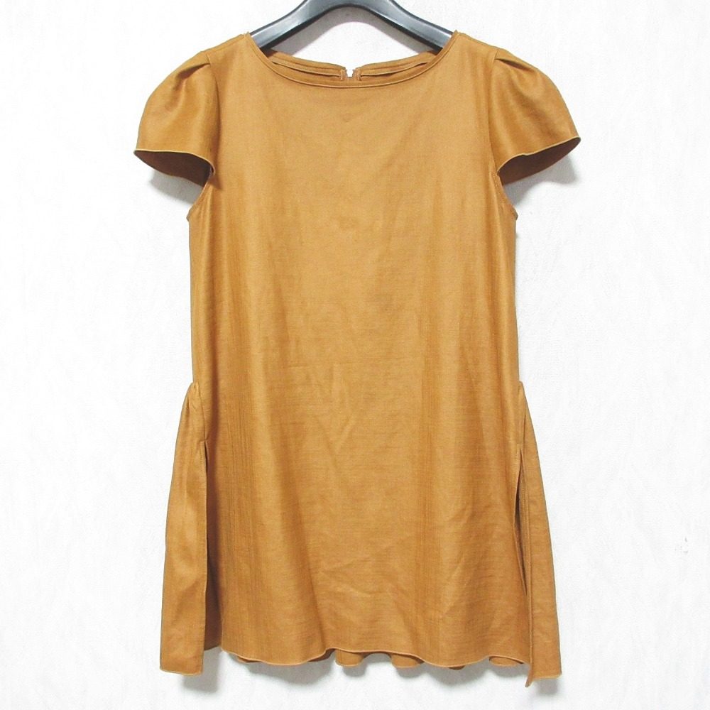 フォクシーニューヨーク LINEN FACE リネンショートスリーブブラウス