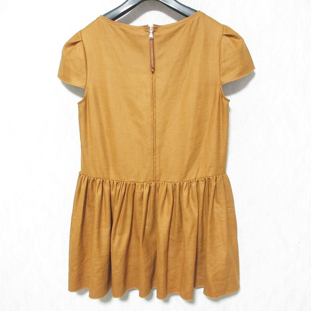フォクシーニューヨーク LINEN FACE リネンショートスリーブブラウス