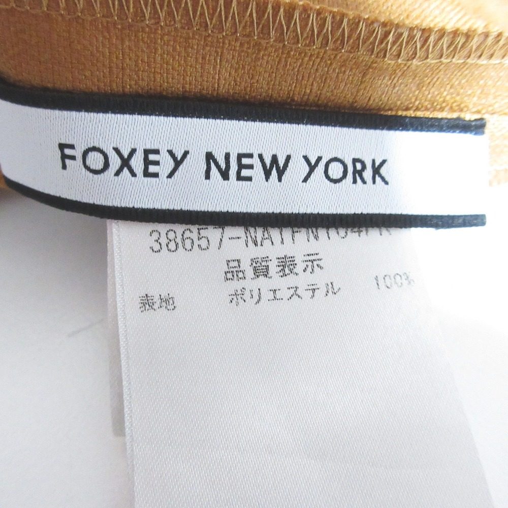 フォクシーニューヨーク LINEN FACE リネンショートスリーブブラウス