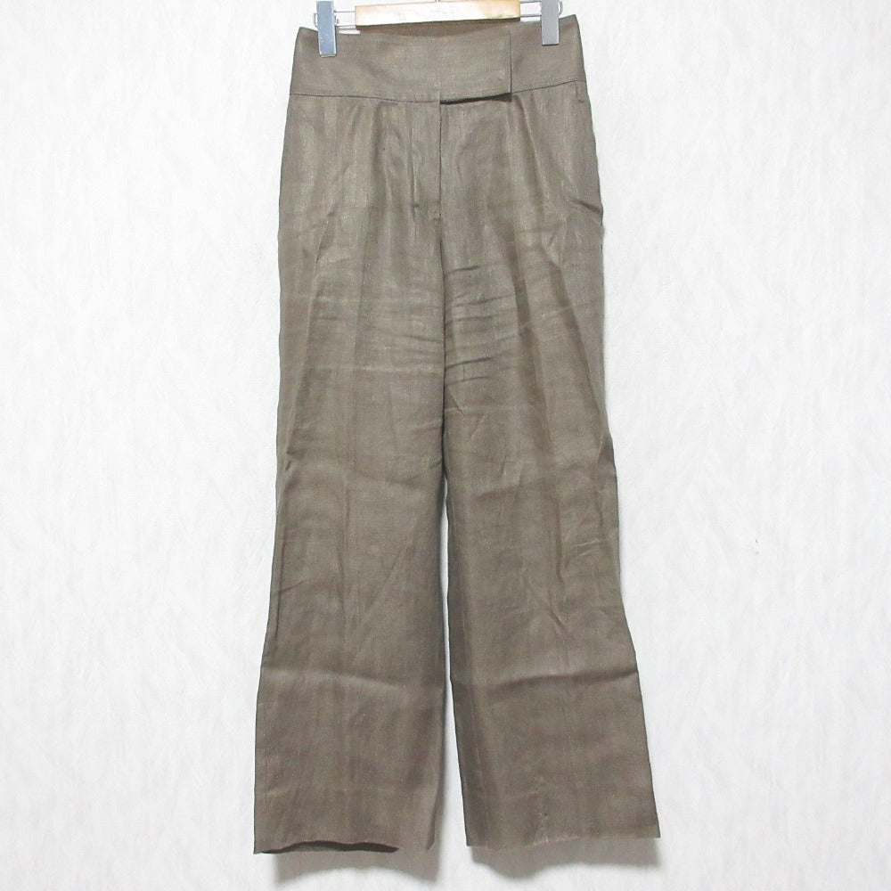 カオス リネンヘリンボンストレートパンツ