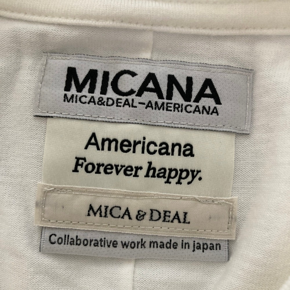 MICANAプリントコットンTシャツ