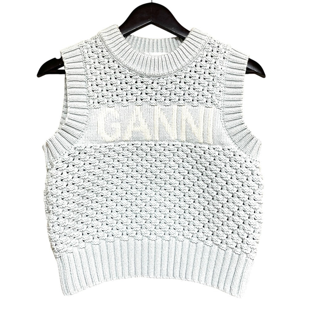 ガニー Textured Cotton Pointelle ニットベスト
