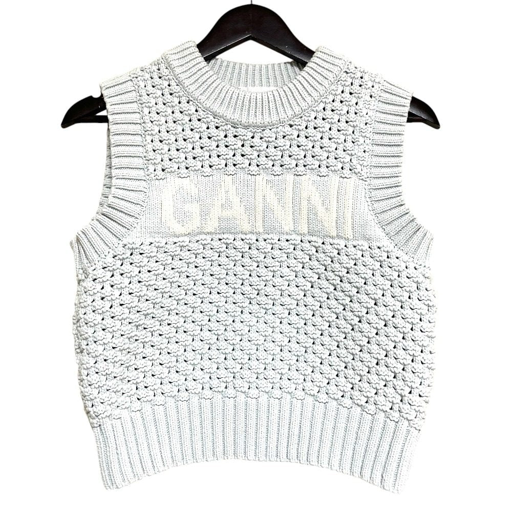 ガニー Textured Cotton Pointelle ニットベスト