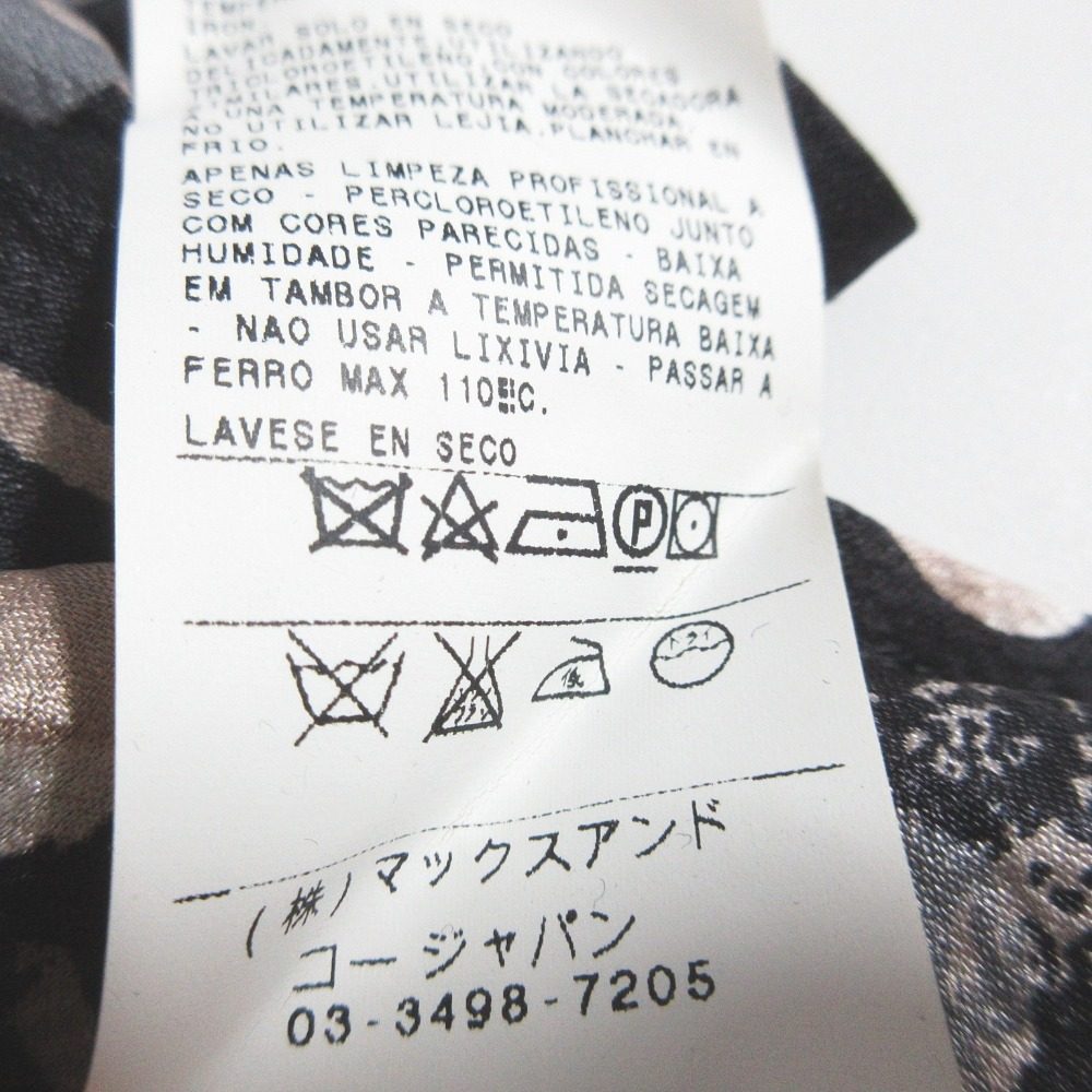 マックスアンドコー シルク総柄ワンピース