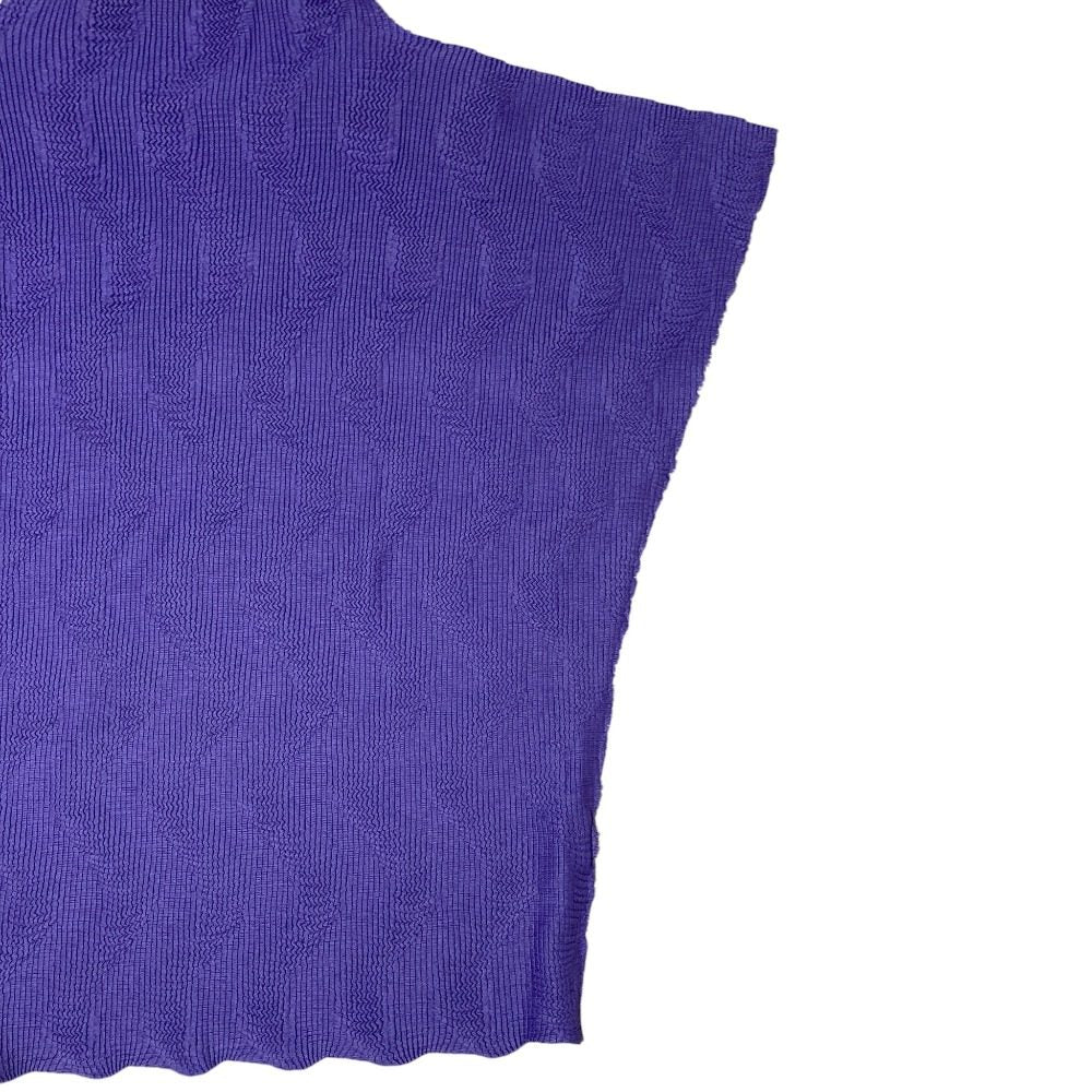ミーイッセイミヤケ WAVE KNIT STRETCH PLEATS カットソー