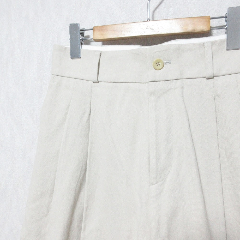 マーガレットハウエル YARN DYE HEAVY COTTON TWILL ワイドガウチョパンツ