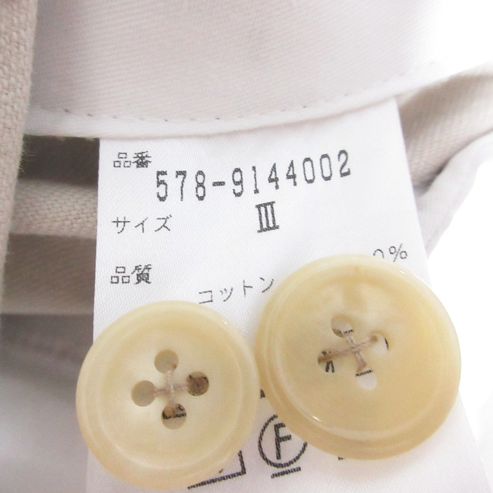 マーガレットハウエル YARN DYE HEAVY COTTON TWILL ワイドガウチョパンツ