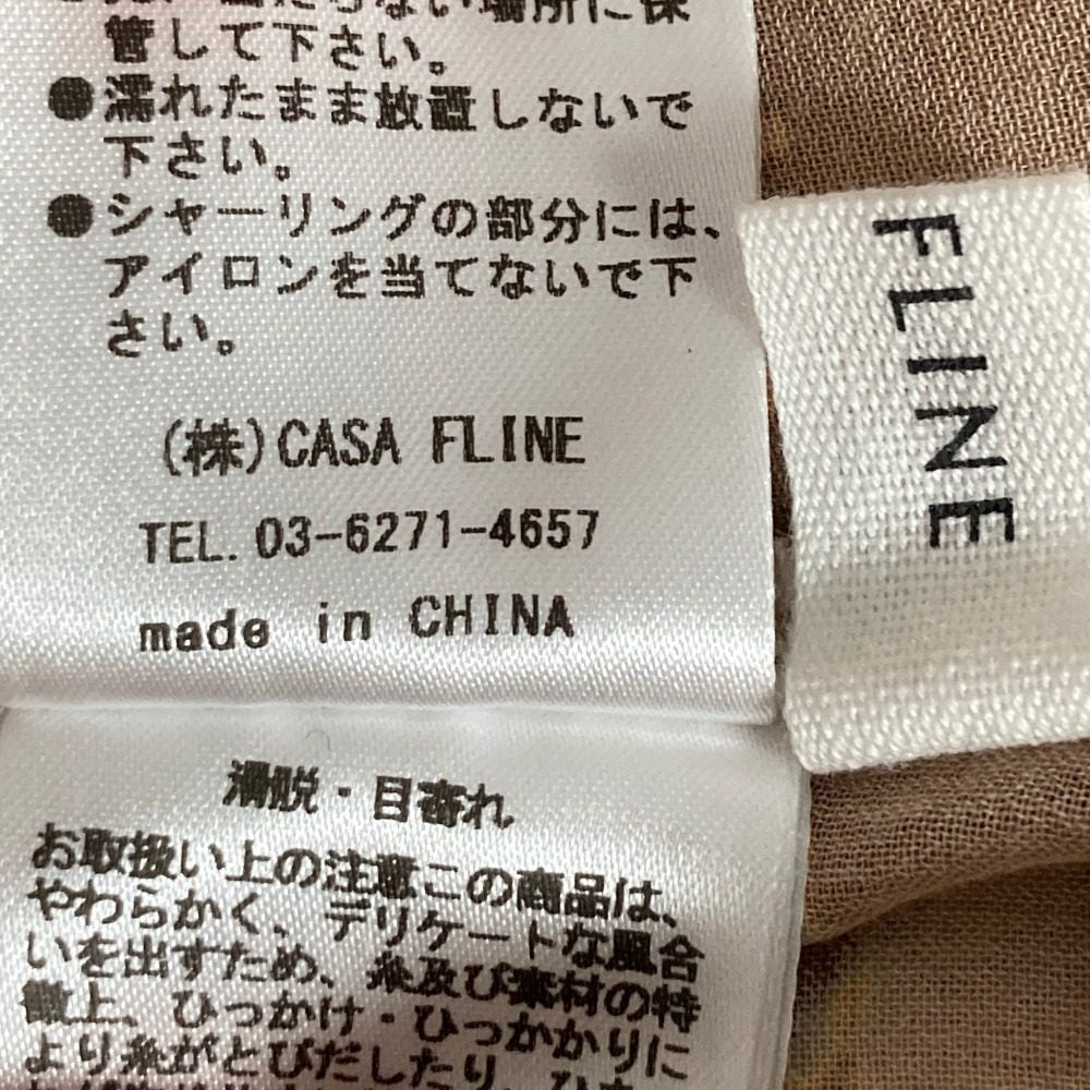 カーサフライン ハイネックタックワンピース