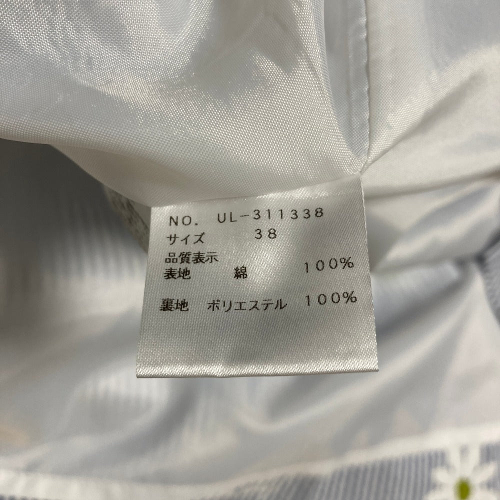 エムズグレイシー フラワーストライプシフォンシャツワンピース