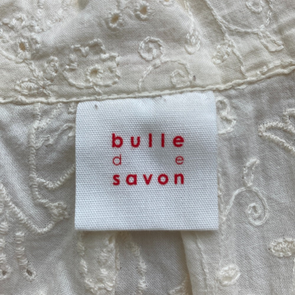 ビュルデサボン 刺繍半袖ブラウス