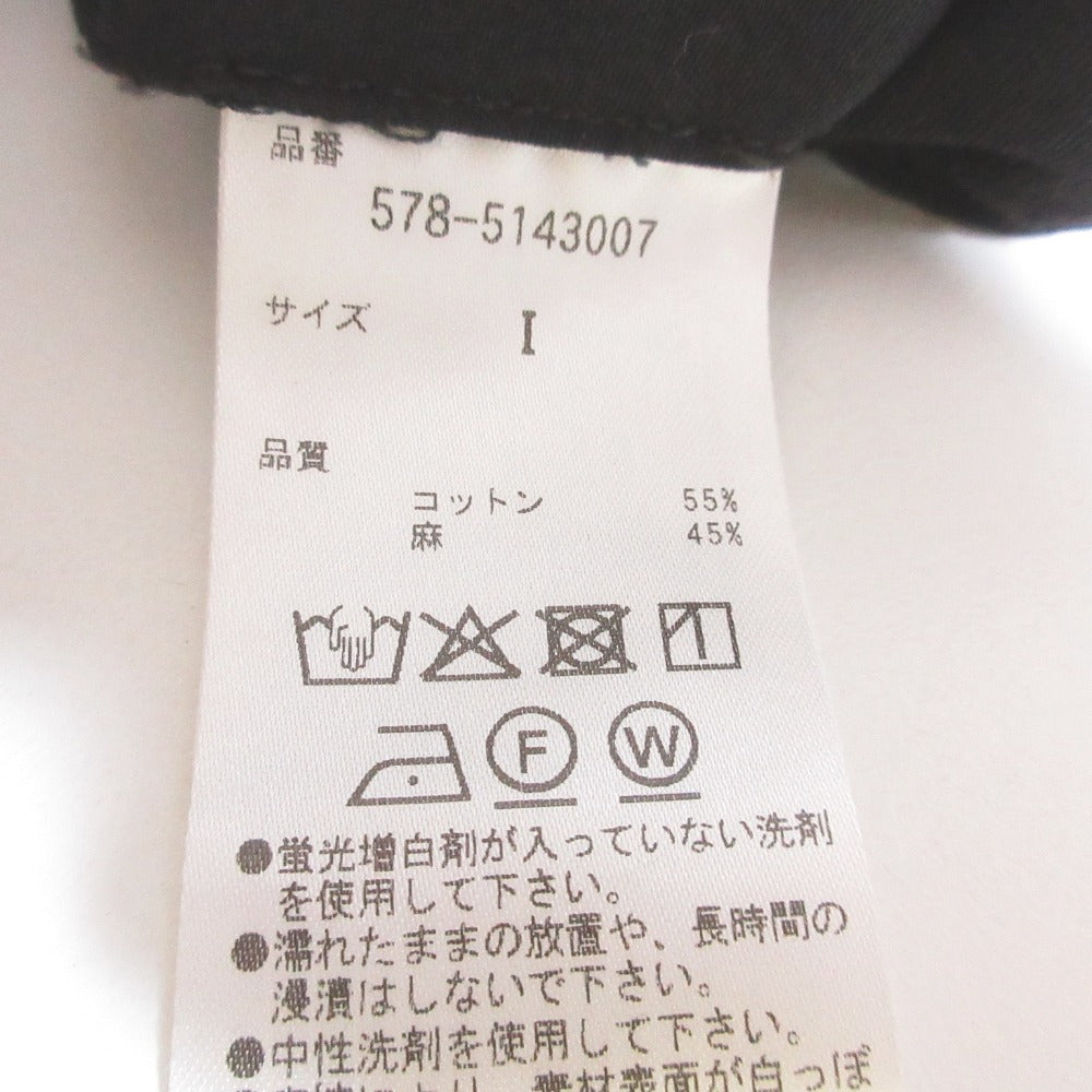 マーガレットハウエル コットンリネンテーパードパンツ