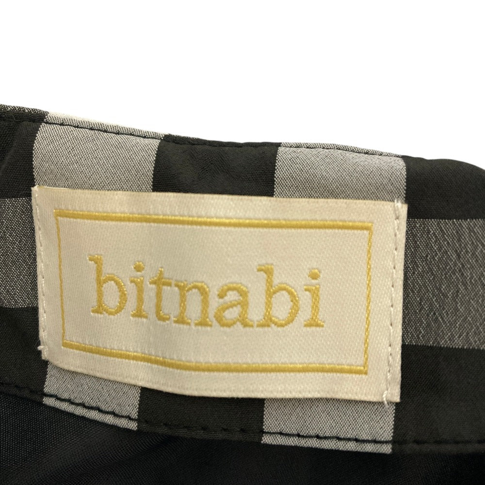 bitnabi ギンガムチェックギャザーブラウス