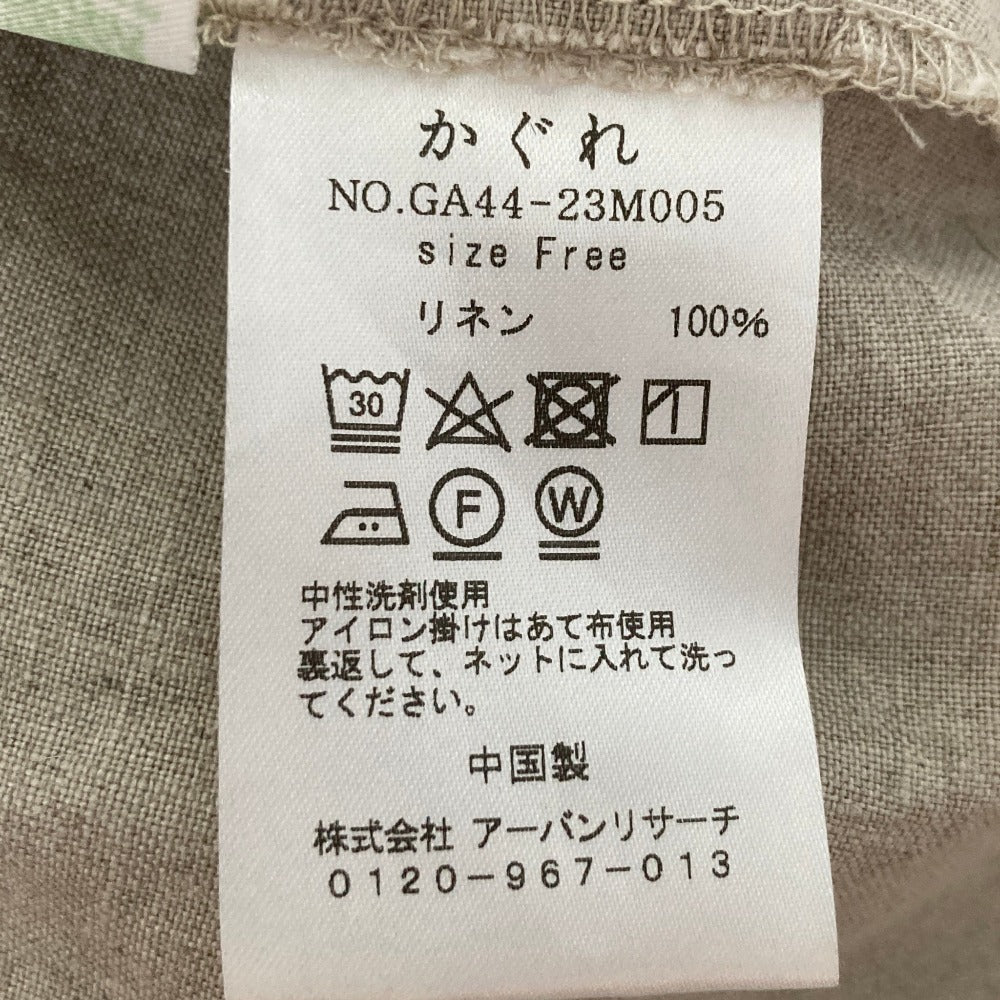 かぐれ リネンチュニックシャツ