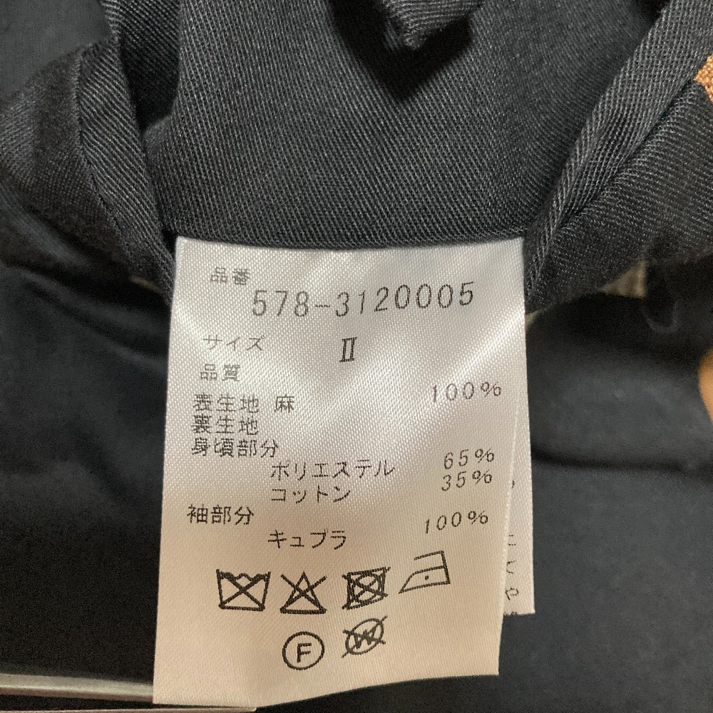 マーガレットハウエル ヤーンダイドリネンテーラードジャケット