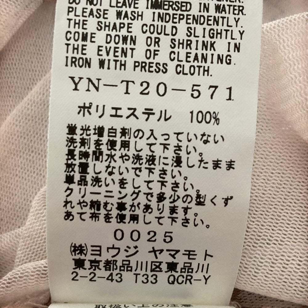 ヨウジヤマモト メッシュプリントカットソー